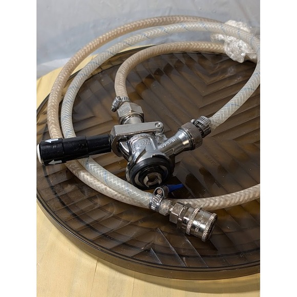 D-System Sankey Beer Keg Coupler Tap with Braided Line Hose Assembly Stainless - Picture 4 of 6